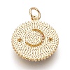 Brass Micro Pave Cubic Zirconia Pendants KK-O113-04G-A-2