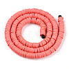 Handmade Polymer Clay Beads X-CLAY-R067-6.0mm-14-2