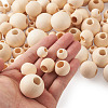 Kissitty Unfinished Natural Wood Beads WOOD-KS0001-10-4