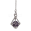 Tarnish Resistant 201 Stainless Steel Pouch Dowsing Pendulums PALLOY-JF02505-01-3