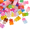  40Pcs 20 Colors Gradient Color Resin Pendants RESI-TA0001-87-9