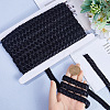 PU Leather with Polyester Ribbon WL-WH0011-01-3