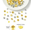 50Pcs 2 Colors Brass Butterfly Clutches Pin Backs KK-CJ0002-54-2