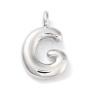 Rack Plating Brass Balloon Letter Pendants KK-C050-01P-G-1
