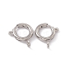 Non-Tarnish 201 Stainless Steel Spring Ring Clasps STAS-J401-LD022-10-1