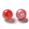 Two Tone Opaque Acrylic Beads SACR-P024-01B-W14-2