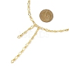 Brass Oval Link Lariat Necklaces for Women NJEW-JN05637-3