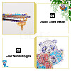 2 Sets 2 Style DIY Diamond Painting Sporting Panda Keychain Kits DIY-TA0003-80-5