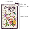 Vintage Metal Tin Sign AJEW-WH0157-081-2