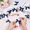 30Pcs Polyester Bowknot & Paper Card Pendant Decoration HJEW-OC00028-03-3