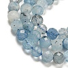 Natural Aquamarine Beads Strands G-F509-10-4mm-01-3