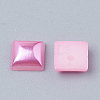 ABS Plastic Imitation Pearl Cabochons SACR-R748-6x6mm-Z6-2