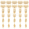 30 Sets 6 Styles 304 Stainless Steel Box Clasps STAS-DC0009-61-1