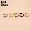 G23 Titanium Circular/Horseshoe Barbell Nose Rings WGFD71D-25-1