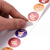 Flat Round Paper Thank You Stickers DIY-C042-12F-5
