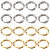SUNNYCLUE 400Pcs 2 Colors 304 Stainless Steel Split Rings STAS-SC0005-99-1