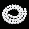 Opaque Solid Color Glass Beads Strands X-GLAA-T032-P8mm-02-3