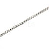 304 Stainless Steel Venetian Chain Necklace Making STAS-A028-N032P-2