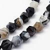 Natural Black Agate Beads Strands G-F523-03A-8mm-3