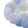 Natural Aquamarine Beads Strands G-B021-03B-3