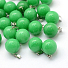 Round Natural & Synthetic Mixed Stone Pendants G-Q434-M-2