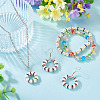 30Pcs 2 Colors Brass Rhinestone Spacer Beads RB-TA0001-29C-4