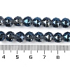 Transparent Electroplate Glass Beads Strands EGLA-N002-34C-C15-4