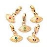Eye 304 Stainless Steel Rhinestone Pendant Decorations STAS-I331-24G-1
