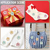 2 Bags Printed Wooden Buttons BUTT-GF0004-13-5