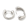 Brass Hoop Earrings EJEW-L211-010K-P-2