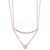 SHEGRACE 925 Sterling Silver Tiered Necklaces JN656C-1