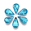 Pointed Back Glass Rhinestone Cabochons RGLA-T081-8x13mm-12-1