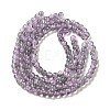 Spray Painted Crackle Glass Beads Strands CCG-Q002-6mm-02-2