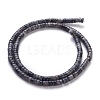 Natural Black Larvikite Beads Strands G-H230-27-2