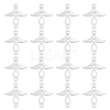 201 Stainless Steel 2-Loop Link Pendants STAS-UN0034-64-1