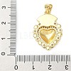 Brass Micro Pave Cubic Zirconia Pendants KK-I379-03G-C-3