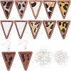 12Pcs 6 Style Eco-Friendly Cowhide Leather Pendants FIND-OC0001-92-1