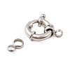 Brass Spring Ring Clasps KK-D407-01P-D-2