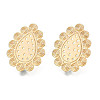 Brass Stud Earring Findings KK-N232-336LG-1