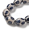 Handmade Blue and White Porcelain Beads PORC-I027-16B-6
