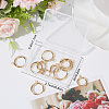 SUNNYCLUE 16Pcs 4 Sizes 201 Stainless Steel Huggie Hoop Earring Findings STAS-SC0004-67G-6