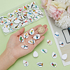 1Set Glass Cabochons GGLA-PH0001-65F-3