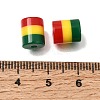 Opaque Stripe Resin Beads RE-CBA0A57-13B-3