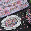 1200Pcs 24 Style Transparent Acrylic Enamel Beads MACR-YW0001-66-6