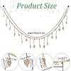 Heart Wooden Beads Hanging Clips HJEW-GO00067-2