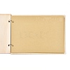 Wooden Wedding Guestbooks Notepad AJEW-M206-14-3