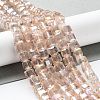 Electroplate Glass Beads Strands EGLA-D018-6x6mm-75-2