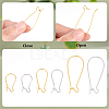 CHGCRAFT 480Pcs 6 Style Iron Hoop Earring Findings IFIN-CA0001-59-4