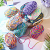 Light Gradient Segment Dyed Polyester Yarn DIY-TADJ0002-005E-7