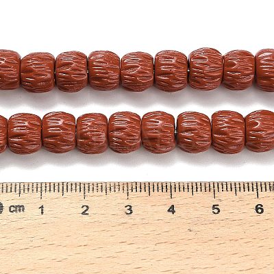 Synthetic Coral Dyed Carved Beads BSHE-H114-01E-1